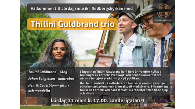 Lördagsmusik 22 mars kl 17.00