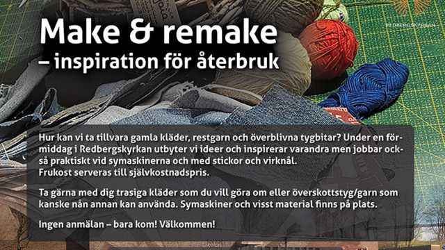 Make and remake 5 april kl 10-13