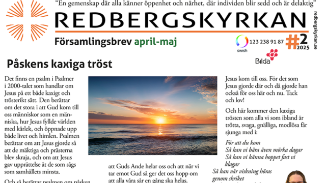 Församlingsbrev april-maj