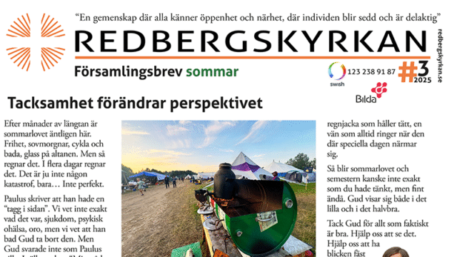 Församlingsbrev sommar