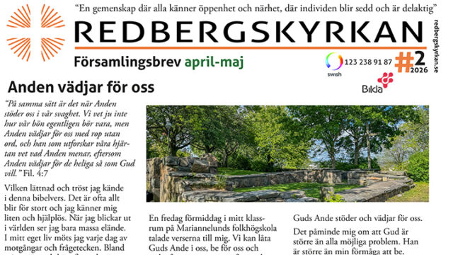 Församlingsbrev april-maj
