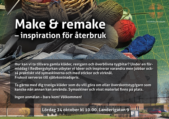 Make & remake 24 oktober kl 10.00